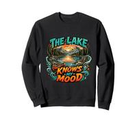 The Lake Knows My Mood Nature Reflection Outdoor Design Sweatshirt