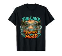 The Lake Knows My Mood Nature Reflection Outdoor Design T-Shirt