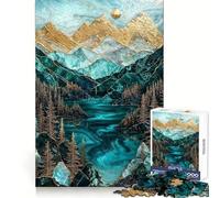 The Lake's Golden Secret Puzzles for Adults 1000 Pieces Brain Challenge Toy Calm Mind Clear Cut Art Collection Piece (38x52cm)