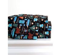 The Lakeside Collection Campsite Sheet Set with Retro, Rustic Camping Print - Twin