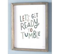 The Lakeside Collection Lets Get Ready to Tumble - Decorative Novelty Laundry Room Sign