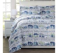 The Lakeside Collection Our Favorite Place is Together Comforter Set with 2 Pillow Shams - King