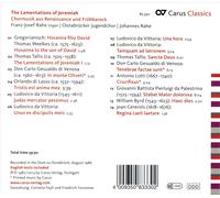 THE LAMENTATIONS OF JEREMIAH NEW CD