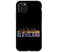 The Land Night Downtown Cleveland Skyline Art Ohio Downtown Case for iPhone 11 Pro Max