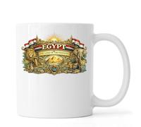 The Land of Ancient Pharaohs Ceramic Tea Coffee Mug White