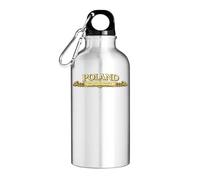 The Land of Heroes Poland Tourist Water Bottle Silver