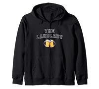 The Landlady - Pub Owner and Beer Glass Fun Zip Hoodie