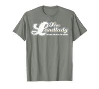 The Landlady. The Lady, The Myth, The Legend. Pub Landlady T-Shirt, Men, Olive Heather, Medium