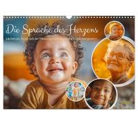 The language of the heart - smiles as an expression of humanity staged by an AI UK-Version (Wall Calendar 2026 DIN A3 Landscape), CALVENDO 12 Month Wall Calendar