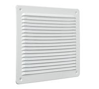 The lar2323ab-y Ventilation Grill Superimposed Quadra, White Aluminium