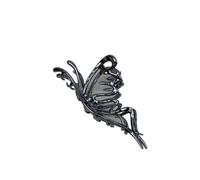 The Large Metal Clip With A Hollowed-out Is Simple(Black)