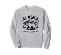 The Largest US State Alaska,America's Last Frontier,Wildlife Sweatshirt