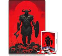 The Last Berserker - Viking Warrior on Skull Pile 1000 Piece Adult Puzzles Interactive Educational Skill Game Great Meaningful Gift Idea Size 50x75cm
