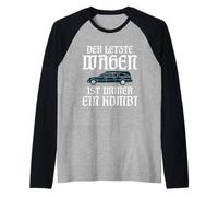 The Last car is Always a Combination of Black Humor Raglan Baseball Tee