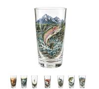The Last Cast Fishing Pint Glass Collection (D)
