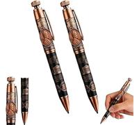 The Last Cent 2025 Commemorative Pen - Lincoln Relief One Cent Coin Collectible Pens, Vintage and Matte, Aged Copper Accents, Gifts for Coin Collectors & History Lovers (2 Pcs)