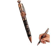 THE LAST CENT 2025 Commemorative Pen Vintage Lincoln Relief One Cent Coin Tribute Pen,Matte Black Finish with Aged Copper Accent,CollectibleWriting Instrument for Coin & History Enthusiasts (1 pcs)