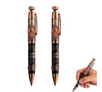 THE LAST CENT 2025 Commemorative Pen, Vintage Lincoln Relief One Cent Coin Tribute Pen, Penny Final Chapter Collectible Pens, for Coin Collector & History Lovers (2Pcs)