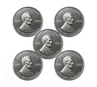 The Last Cent Commemorative Coin - Final Cent Tribute Coin, U.S. Lincoln Final Penny Commemorative Coin, "Last Year of The Penny" Collectible Token for History Buffs & Coin Enthusiasts (5pcs)