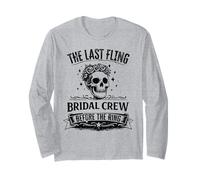 The Last Fling Bridal Crew Gothic Bachelorette Party Long Sleeve T-Shirt