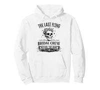 The Last Fling Bridal Crew Gothic Bachelorette Party Pullover Hoodie