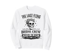 The Last Fling Bridal Crew Gothic Bachelorette Party Sweatshirt