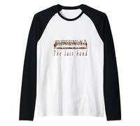 The Last Hand. Da Vinci Last Supper Parody. Funny Cardgame Raglan Baseball Tee