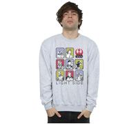 The Last Jedi Multi Character Sweatshirt Star Wars Grey XL