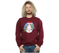 The Last Jedi Porg Christmas Lights Sweatshirt Star Wars Burgundy XXL