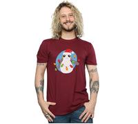 The Last Jedi Porg Christmas Lights T-Shirt Star Wars Burgundy XXL