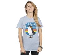 The Last Jedi Porg Cotton Boyfriend T-Shirt Star Wars Grey M