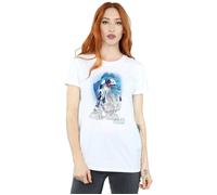 The Last Jedi R2-D2 Brushed Cotton Boyfriend T-Shirt Star Wars White XXL
