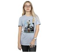 The Last Jedi Rey Cotton Boyfriend T-Shirt Star Wars Grey XXL