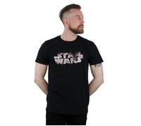 The Last Jedi Spray Logo T-Shirt Star Wars Black XXXL