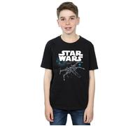 The Last Jedi X-Wing T-Shirt Star Wars Black 9 Years
