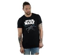 The Last Jedi X-Wing T-Shirt Star Wars Black M