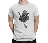 The Last Kingdom Destiny is All Tshirt Men Graphic Harajuku Crewneck Cotton T Shirt White L White L