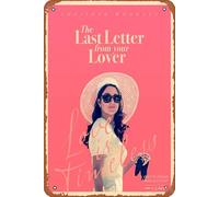 The Last Letter from Your Lover film Metal Tin Sign Retro Wall Decor for Home Gate Garden Bars Restaurants Cafes Office Store Pubs Club Sign Gift 12 X 8 INCH Plaque Tin Sign