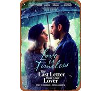 The Last Letter from Your Lover film Metal Tin Sign Retro Wall Decor for Home Gate Garden Bars Restaurants Cafes Office Store Pubs Club Sign Gift 12 X 8 INCH Plaque Tin Sign