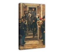 The Last Moments Of John Brown Abolitionist Kiss Canvas Poster Wall Art Decor Print Picture Paintings for Living Room Bedroom Decoration 24x36inch(60x90cm)