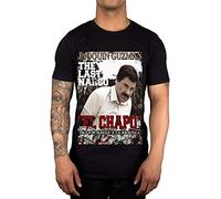 The Last Narco Jaoquin El Chapo Guzman Graphic Drug Lord Mexico Prison Black T-Shirt Printed Tee Graphic Top for Men Shirt XXL