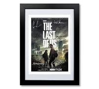 The Last Of Us Cast Signed Autograph A4 Poster Photo Print TV Show Series Framed Memorabilia Gift HBO Pedro Pascal Bella Ramsey (A4 BLACK FRAMED & MOUNTED)