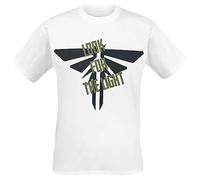 The Last Of Us Fire Fly Design Men's Short-Sleeved T-Shirt White L