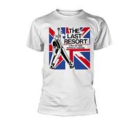 The Last Resort T Shirt A Way of Life Band Logo Official Mens White M