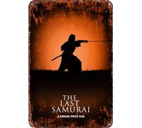 The Last Samurai Anime Metal Tin Sign Poster Decor for Living Room Cafe Decorative Sign for Wall 12x8Inches