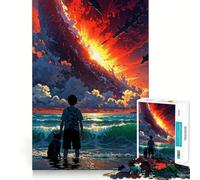 The Last Sunset Jigsaw Puzzle for Adults 1000 Pieces Think Smart Toy Home Enjoy Accurate Cut Wall Art Decor (38x26cm)