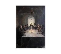The Last Supper Art Poster Print, Vintage Christian Wall Art, Jesus And His Disciples Artwork, Moody Catholic Christmas Home Decor Unframe-style 12x18inch(30x45cm)