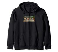 The Last Supper by Leonardo da Vinci (1495) Zip Hoodie