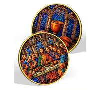 The Last Supper Christian Challenge Coin, Religious Gifts for Men Women