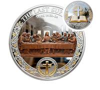 The Last Supper Christian Commemorative Challenge Coin, Bible Inspired Religious Collectible Coin, Inspirational Christian Faith Gift for Men, Women & Kids (1pc)